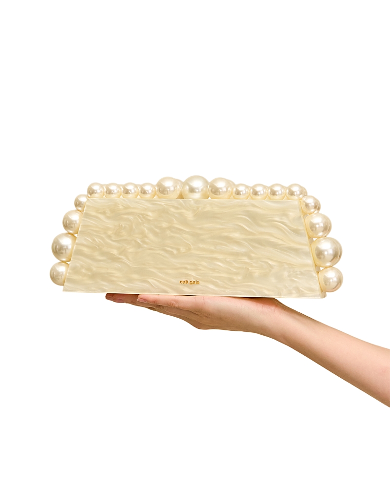 Cult Gaia Cult Gaia Eos Lungo Beaded Trim Clutch