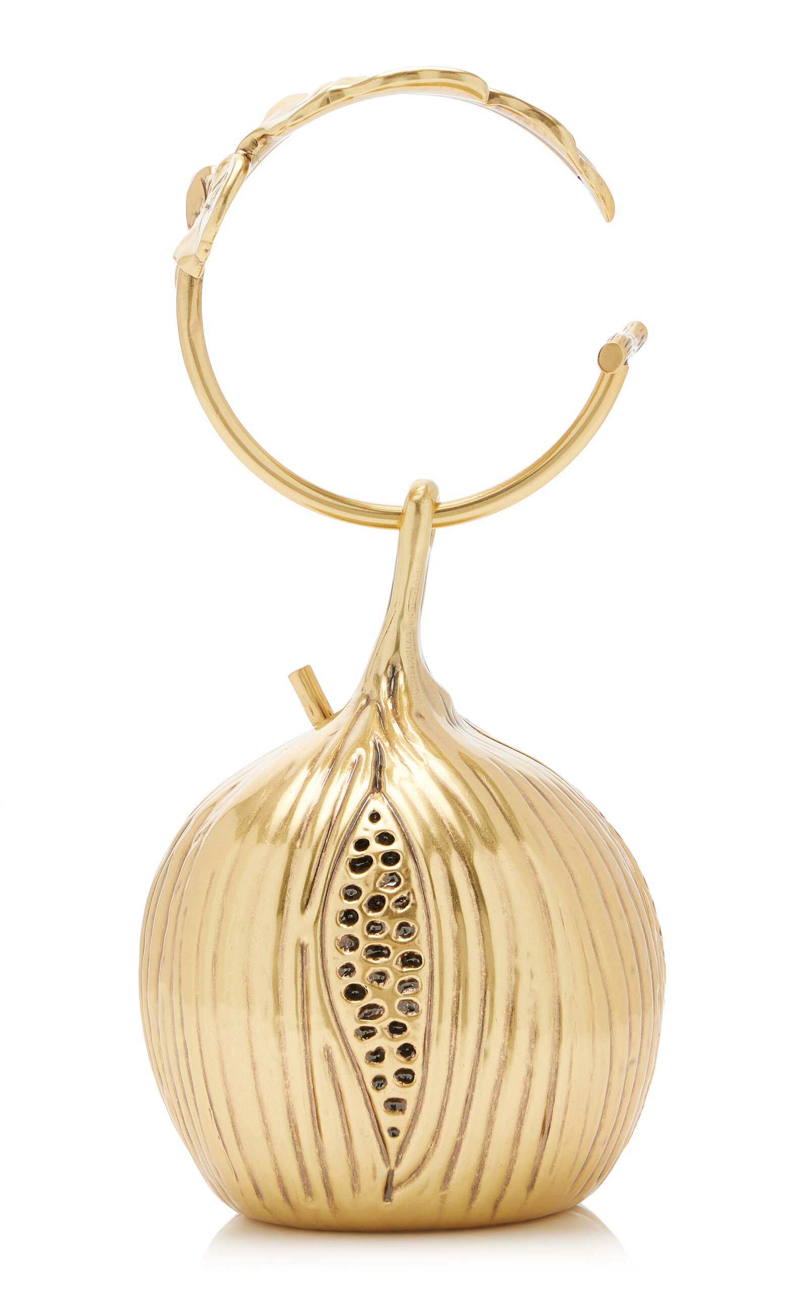 Cult Gaia Cult Gaia Fico Antique Metal Clutch Bag