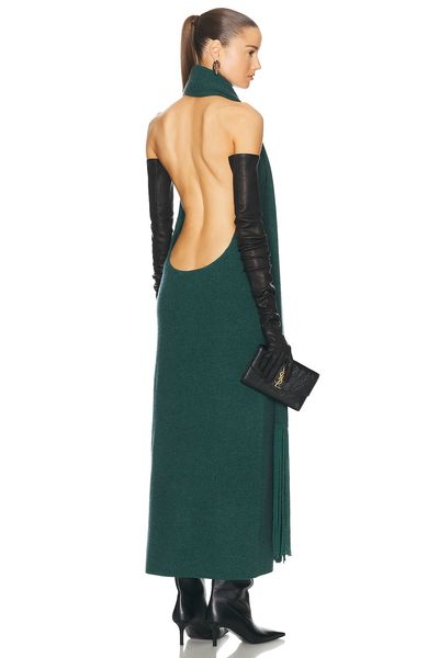 cult gaia green dress FLOREANA KNIT DRESS main image 1