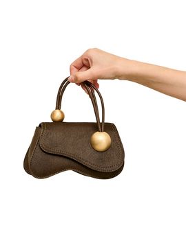 Cult Gaia Cult Gaia Kazia Nano Calf Hair Top Handle Crossbody Bag
