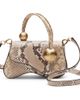 Cult Gaia Cult Gaia Kazia Nano Snake Embossed Leather Crossbody - 1