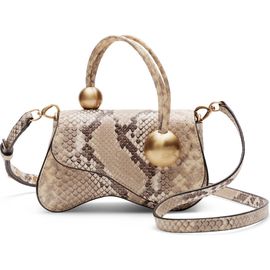 Cult Gaia Cult Gaia Kazia Nano Snake Embossed Leather Crossbody