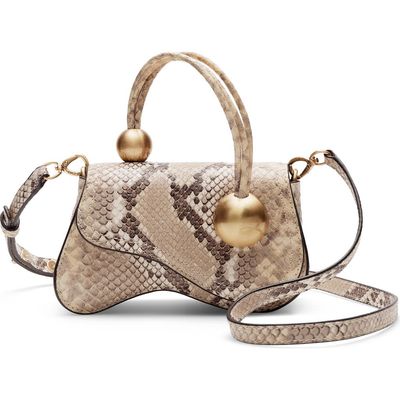 Cult Gaia Cult Gaia Kazia Nano Snake Embossed Leather Crossbody