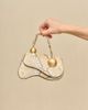Cult Gaia Cult Gaia Kazia Nano Snake Embossed Leather Crossbody - 2