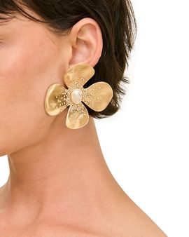 Cult Gaia Cult Gaia Lucky Flower Clip On Earrings, 1.5L