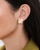 Cult Gaia Cult Gaia Lucky Mini Earrings Brushed Brass One - 3