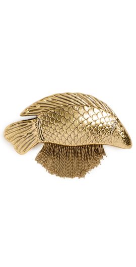 Cult Gaia Cult Gaia Neemo Clutch Antique Brass One