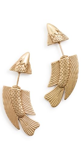 Cult Gaia Cult Gaia Neemo Earrings Antique Brass One