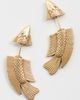 Cult Gaia Cult Gaia Neemo Earrings Antique Brass One - 2