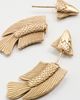 Cult Gaia Cult Gaia Neemo Earrings Antique Brass One - 4
