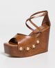 Cult Gaia Cult Gaia Orly Wedge Sandals Rich Clay - 2
