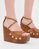 Cult Gaia Cult Gaia Orly Wedge Sandals Rich Clay - 3