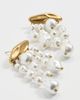 Cult Gaia Cult Gaia Pearl Earrings Antique Brass One - 4