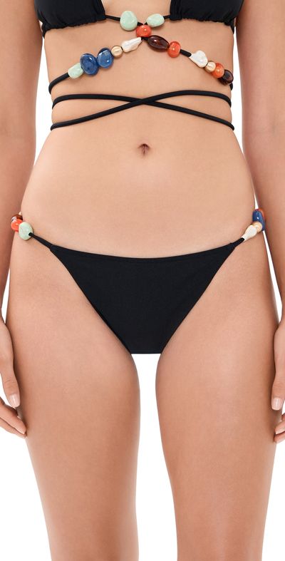 Cult Gaia Cult Gaia Quincy Bikini Bottoms Black