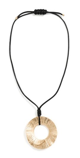 Cult Gaia Cult Gaia Ren Necklace Brushed Brass One