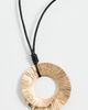 Cult Gaia Cult Gaia Ren Necklace Brushed Brass One - 2