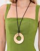 Cult Gaia Cult Gaia Ren Necklace Brushed Brass One - 4