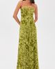 Cult Gaia Cult Gaia Renay Burnout Velvet Dress Chive - 2