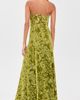 Cult Gaia Cult Gaia Renay Burnout Velvet Dress Chive - 3