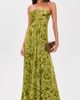 Cult Gaia Cult Gaia Renay Burnout Velvet Dress Chive - 5