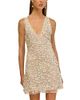 Cult Gaia Cult Gaia Sapphira Silk Embellished Mini Dress - 1