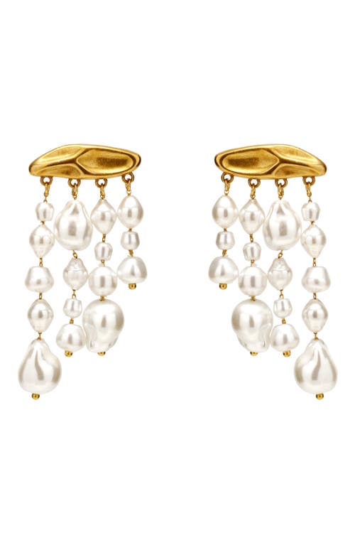 Cult Gaia Cult Gaia Shiva Imitation Pearl Drop Earrings 