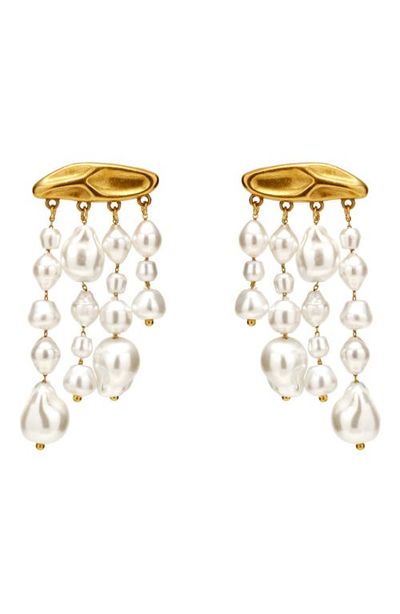 Cult Gaia Cult Gaia Shiva Imitation Pearl Drop Earrings 