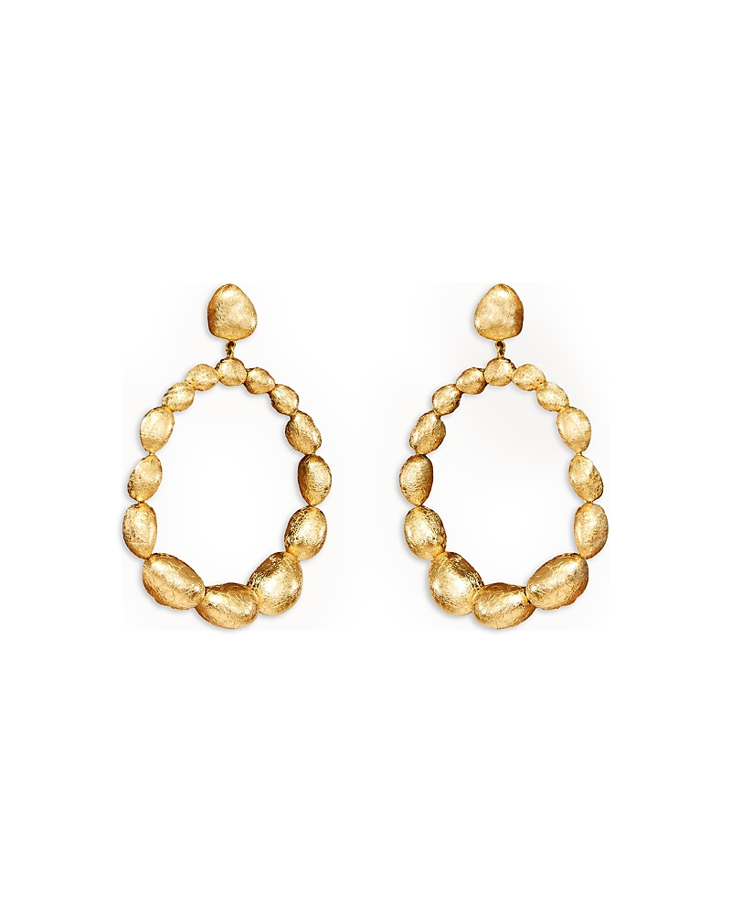 Cult Gaia Cult Gaia Sira Gold Foiled Open Drop Earrings