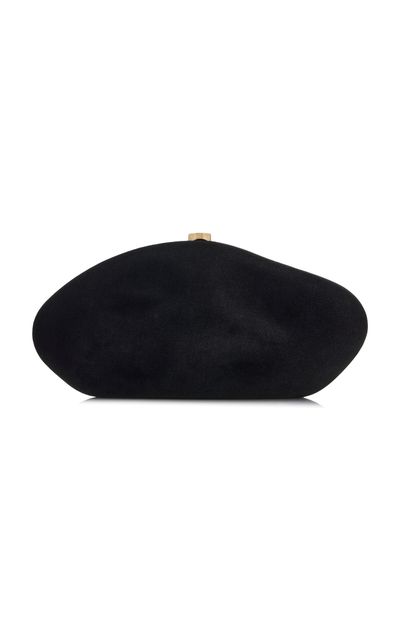 Cult Gaia Cult Gaia The Caldera Satin Clutch Black OS