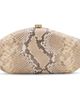 Cult Gaia Cult Gaia The Caldera Snake Embossed Leather Clutch - 1
