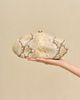 Cult Gaia Cult Gaia The Caldera Snake Embossed Leather Clutch - 2