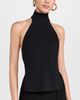 Cult Gaia Cult Gaia Wake Knit Top Black XS - 3