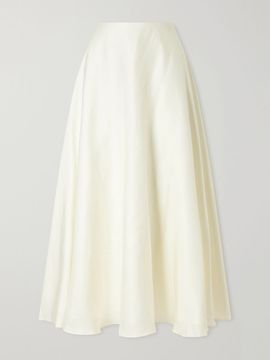 CULT GAIA Cyrene silk-twill midi skirt