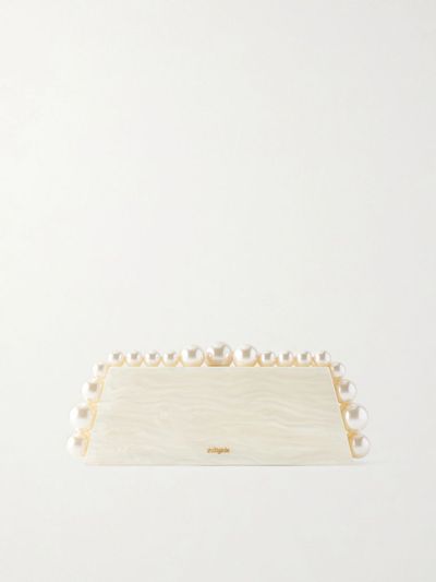 CULT GAIA Eos Lungo pearl-effect resin clutch