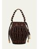 Cult Gaia Mercier Beaded Leather Top-Handle Bag - 1