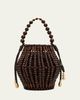 Cult Gaia Mercier Beaded Leather Tote Bag - 1