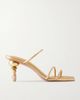 CULT GAIA Reign 70 metallic leather sandals - 1
