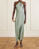 CULT GAIA Renata fringed satin-trimmed mesh gown - 2