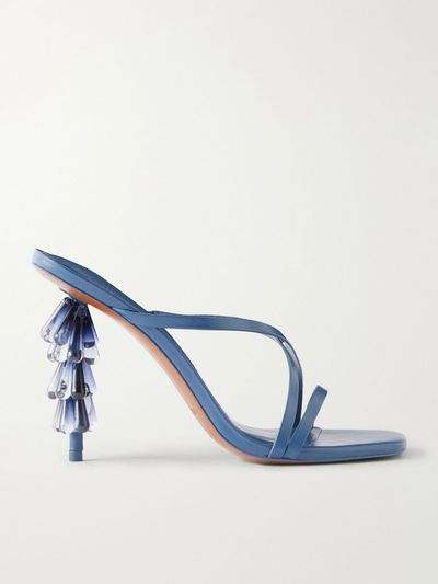 CULT GAIA Sage 90 bead-embellished leather sandals