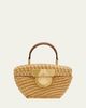 Cult Gaia Tyla Woven Rattan Top-Handle Bag - 1