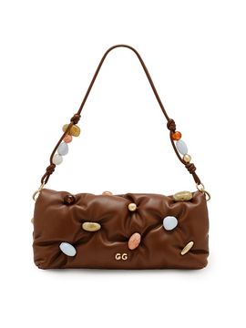 Cult Gaia Women's Amalia Beaded Leather Top Handle Bag