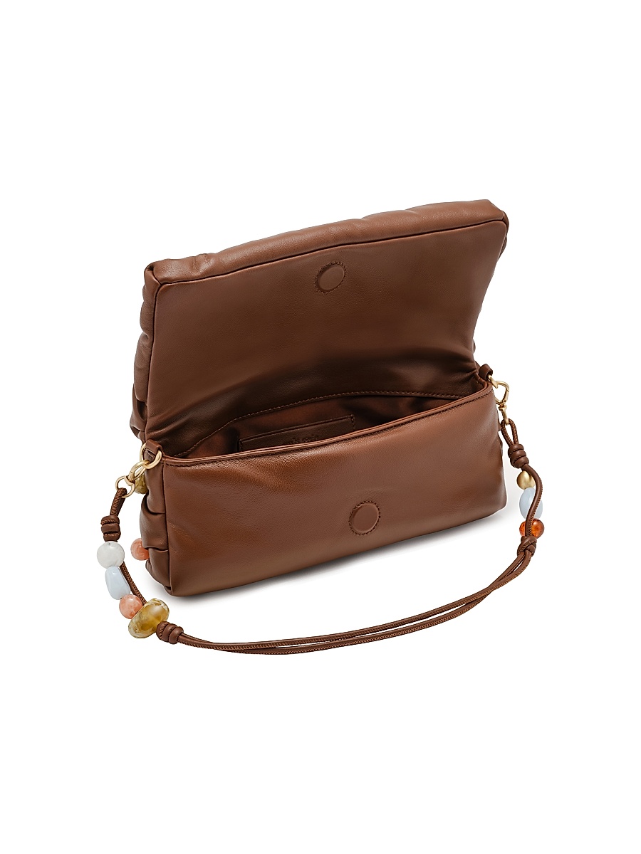 Cult Gaia - Women's Amalia Beaded Leather Top Handle Bag