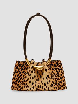 Cult Gaia Women's Asa Cheetah Print Hair-On-Hide Shoulder Bag