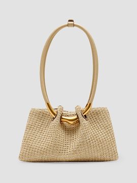 Cult Gaia Women's Asa Pierced Raffia Shoulder Bag