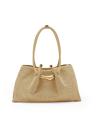 Cult Gaia Women's Asa Raffia Satchel Bag