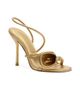 Cult Gaia Women's Cassidy 100MM Floral Metallic Leather Slingback Sandals - 2