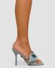 Cult Gaia Women's Cori 105MM Denim Slip-On Sandals - 2