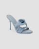 Cult Gaia Women's Cori 105MM Denim Slip-On Sandals - 4
