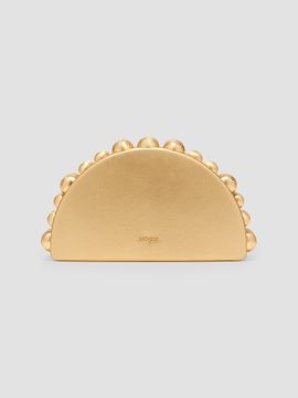 Cult Gaia Women's Gili Metallic Leather Clutch
