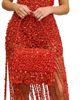 Cult Gaia Women's Idalia Bead-Embellished Satin Shoulder Bag - 3